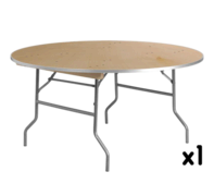 1 60 Inch Round Table (cust p/u)