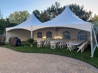 20'x40' High Peak Frame Tent w/ Walls