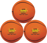 4 Inch Foam Basketball x 3 (Yours to Keep)