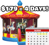 Carousel Bouncer - 4 Day Rental