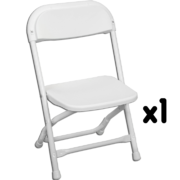 Kids White Folding Chair