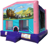 Noah's Ark Bouncer - Sparkly Pink Edition