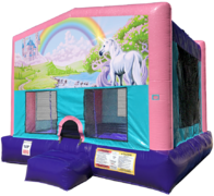 Rainbow Unicorn Bouncer - Sparkly Pink Edition