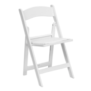 White Deluxe Folding Chair