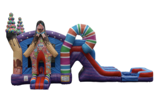 Sugar Shack Combo w/ Double Lane Water Slide