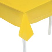 Yellow Plastic Table Cover (purchase)