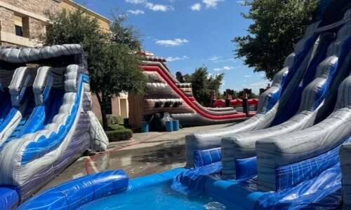 Large water slide rentals delivered to an event