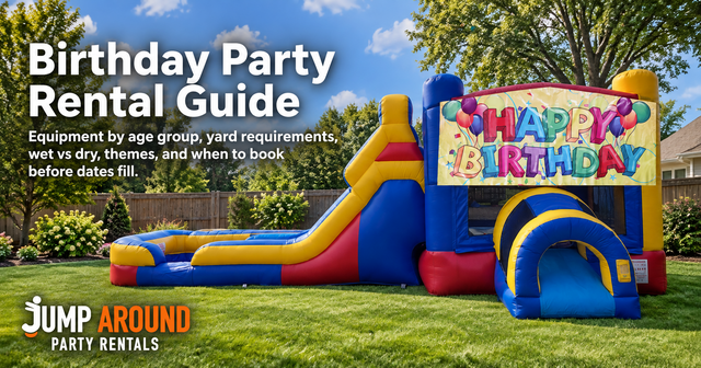 Birthday party rentals in Greater Austin TX - Jump Around Party Rentals