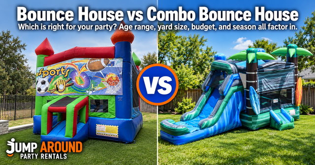 Bounce house vs combo bounce house - which is right for your party - Jump Around Party Rentals