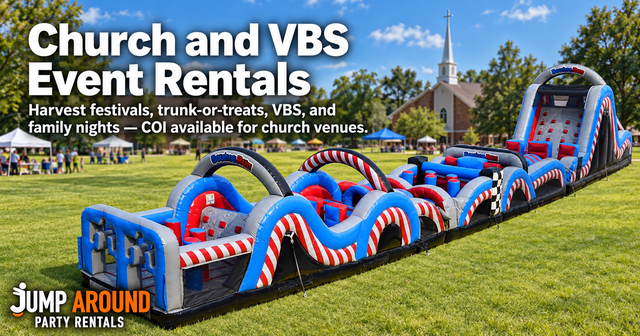 Church and VBS event rentals in Greater Austin TX - Jump Around Party Rentals