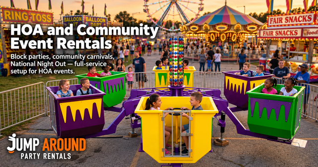 HOA and community event rentals in Greater Austin TX - Jump Around Party Rentals