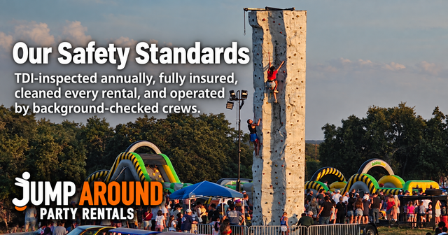 Jump Around Party Rentals safety standards for Greater Austin TX