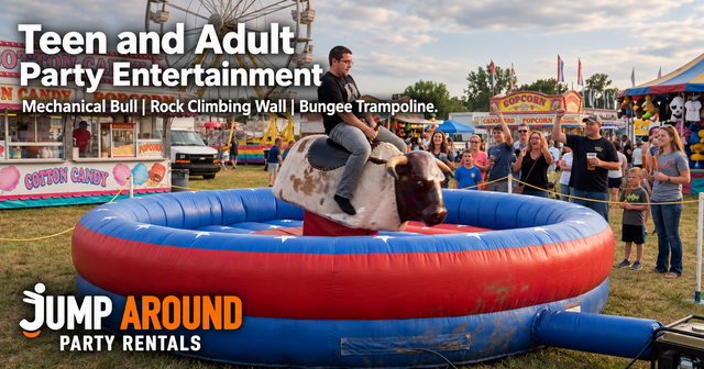Teen and adult party entertainment rentals Greater Austin TX - Jump Around Party Rentals