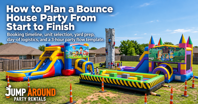 What to do the day before and day of a bounce house party - Jump Around Party Rentals
