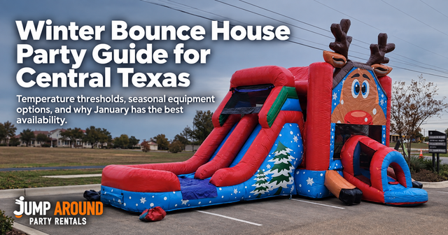 Winter bounce house party guide for Central Texas - Jump Around Party Rentals