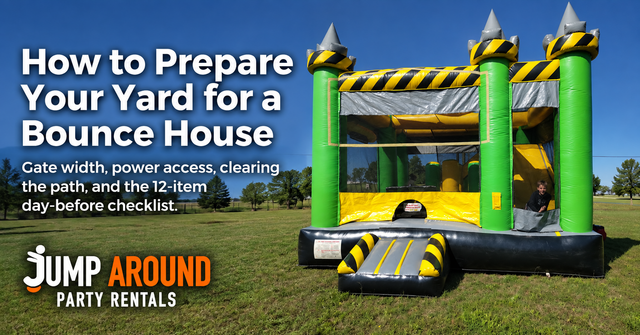 Bounce house delivery day checklist - Jump Around Party Rentals