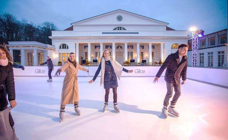 Ice rink rental setup by Jump Around Party Rentals in Texas Ice rink rental setup by Jump Around Party Rentals in Texas