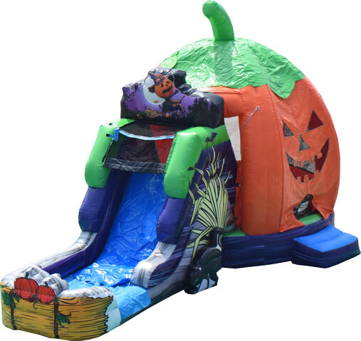 Pumpkin Combo Bounce House