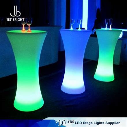 Light up sales cocktail table