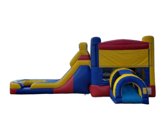 Red & Blue Combo Bounce House Wet/Dry