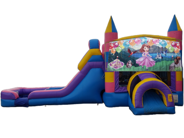 Sofia The 1st Bounce House Combo wet/dry