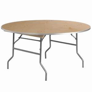  60in Wood Round Table