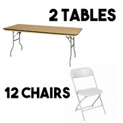 2 Tables 12 Chairs 
