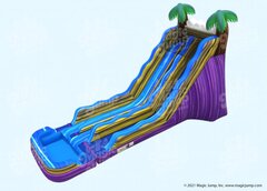 22ft Double Lane Tropical Blast Slide