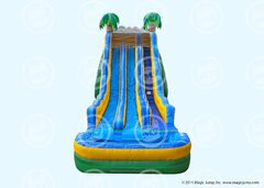 22ft Double Lane Tropical Wave Slide