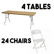 4 Tables & 24 Chairs Package