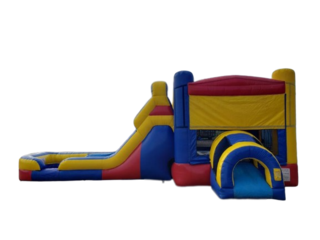 Red & Blue Combo Bounce House Wet/Dry