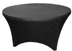 60 inch round spandex cover - black