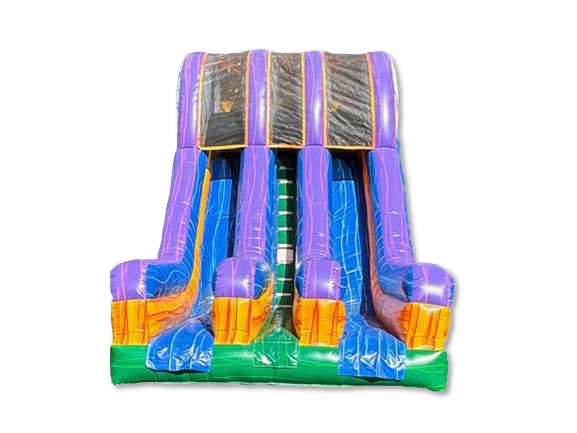 24ft Double Lane Marble Slide 