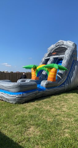 20FT Tropical waterfall water slide