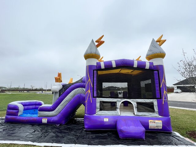 Thunder bounce house with water slide