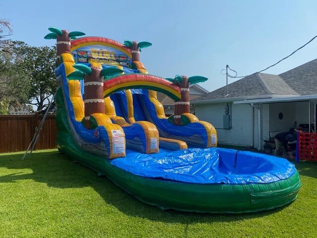 20FT Tiki plunge water slide 