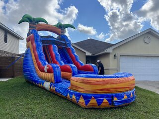 16FT tropical tsunami waterslide