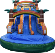 20FT Tiki plunge water slide 