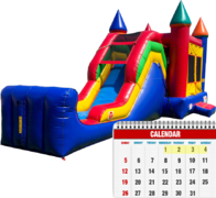 Super Combo 5-in-1  water slide (Themed) 4 day rental 