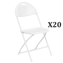 20 Fan Back Folding Chair