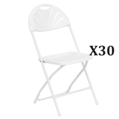 30 Fan Back Folding Chair