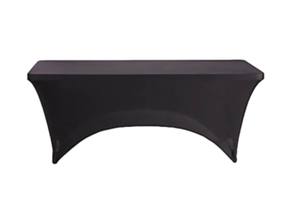 Black Rectangular Spandex Fitted Cover