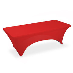 Red Rectangular Spandex Fitted Cover