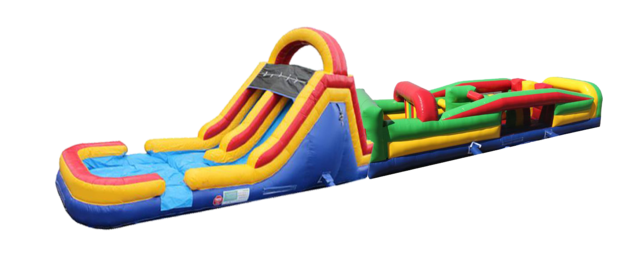 62' Extreme Rush Obstacle Course Dry slide 