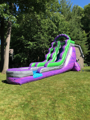 18ft Purple Plunge w/Splash Pad Wet or Dry 