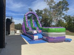 16ft Purple Plunge WET or DRY/ With Splash Pad