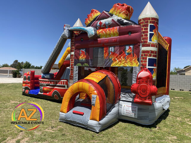 fire truck bounce house rental