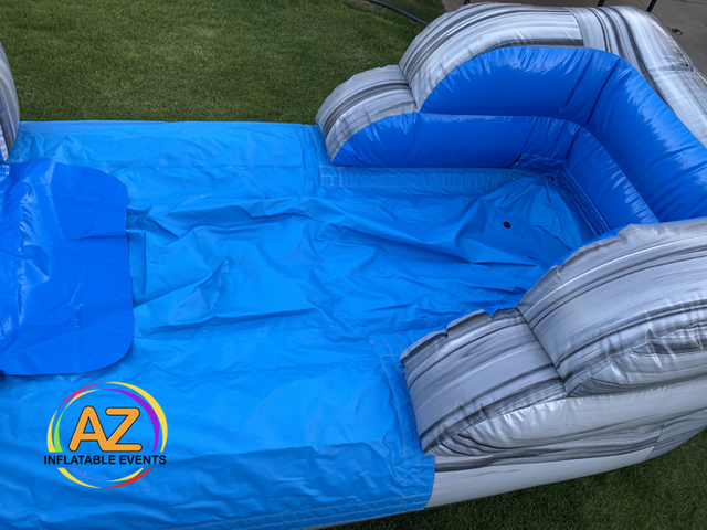Gray Marble Water Slide Rental by AZ Inflatable Events 