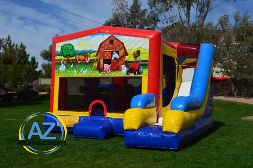Animal Farm 7n1 Slide Bounce House Combo