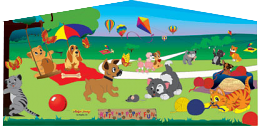 Puppies and Kitty Fun Banner 